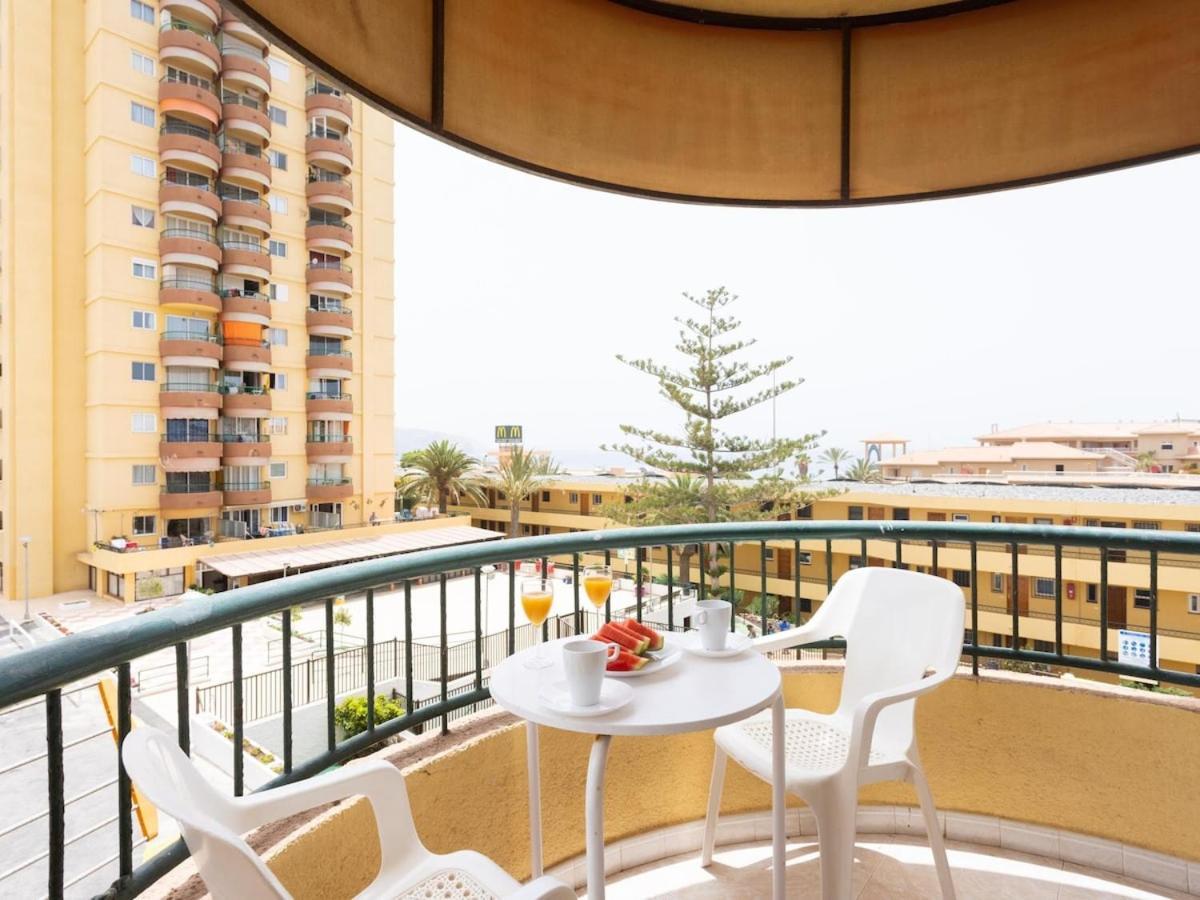 Apartamento Torres del sol, piscina 1ª linea de playa Playa de las Américas Exterior foto