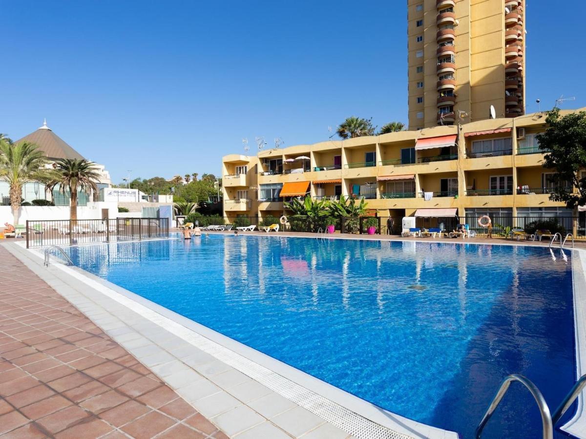 Apartamento Torres del sol, piscina 1ª linea de playa Playa de las Américas Exterior foto