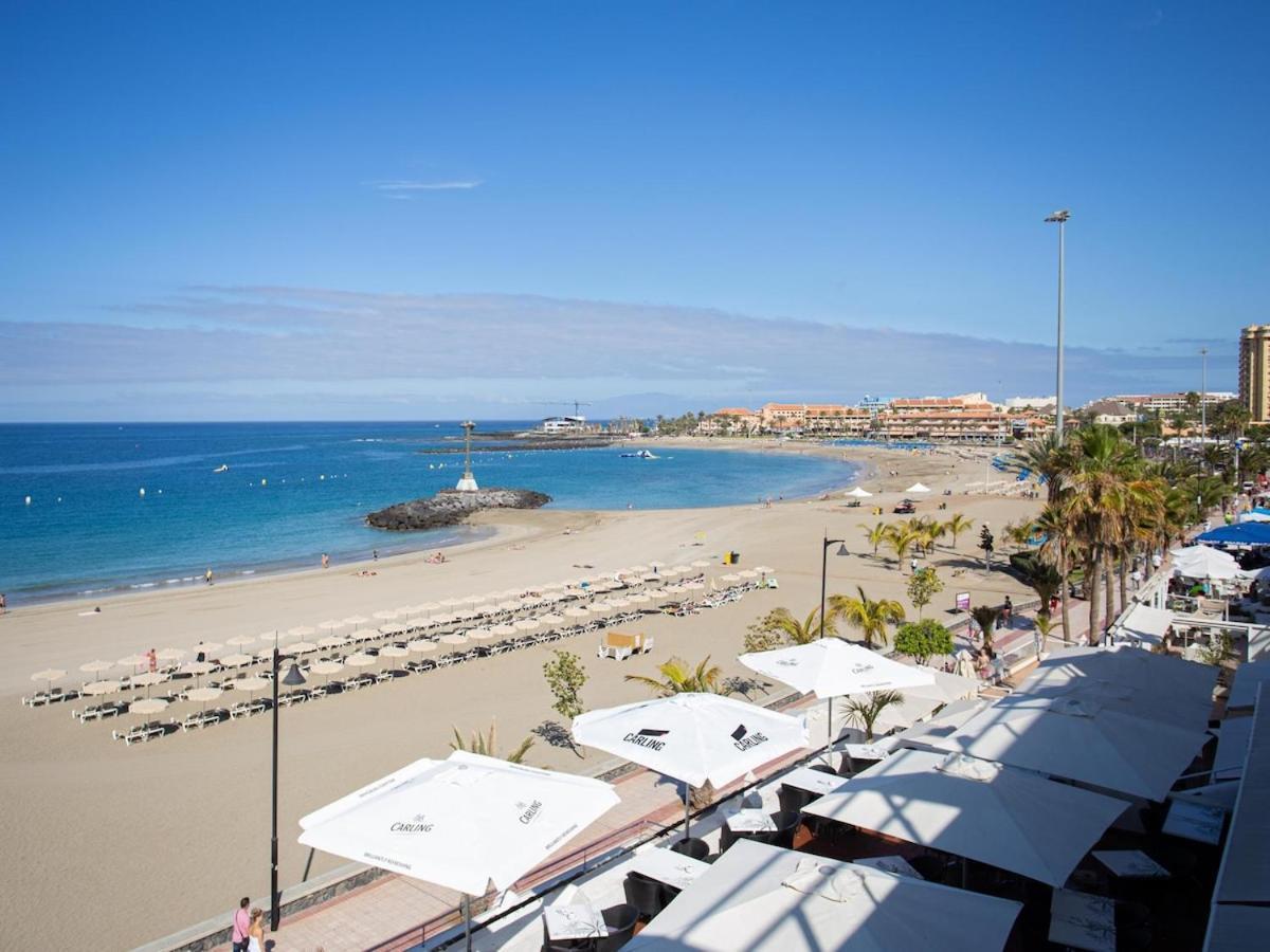 Apartamento Torres del sol, piscina 1ª linea de playa Playa de las Américas Exterior foto