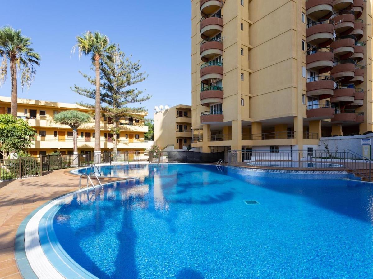 Apartamento Torres del sol, piscina 1ª linea de playa Playa de las Américas Exterior foto